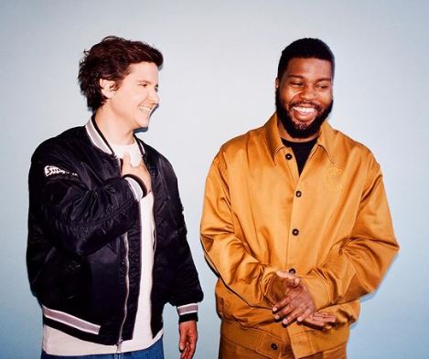 Lukas Graham on the left with Khalid